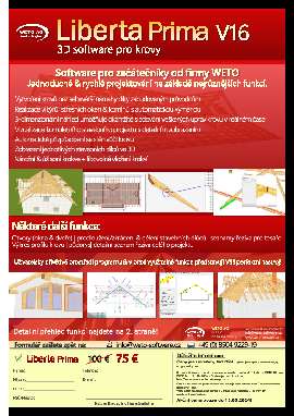 CAD Liberta Prima program na krov |  Tarkvara | WETO AG