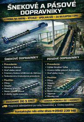 Other equipment Strojtatry |  Saeveski tehnika | Puidutööstuse masinad | Juraj polovka šneky výroba 